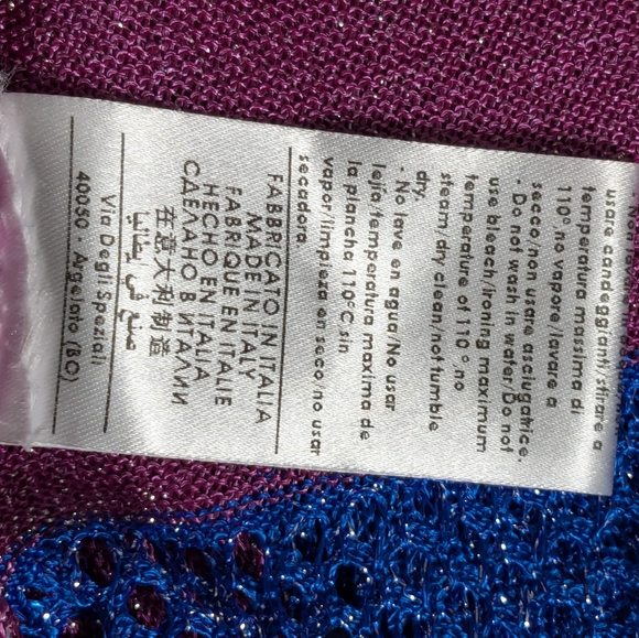 SPACE Style Concept Purple and Blue Sparkle Top Size S - Picture 17 of 17